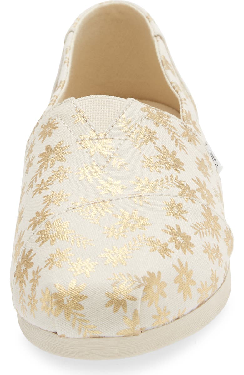 TOMS Alpa Floral Canvas Slip-On Sneaker, Alternate, color,