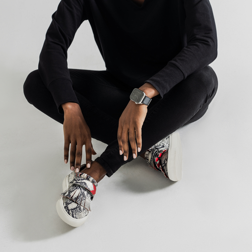 Tiannia Barnes Serena Sneakers, Alternate, color, Snakeskin