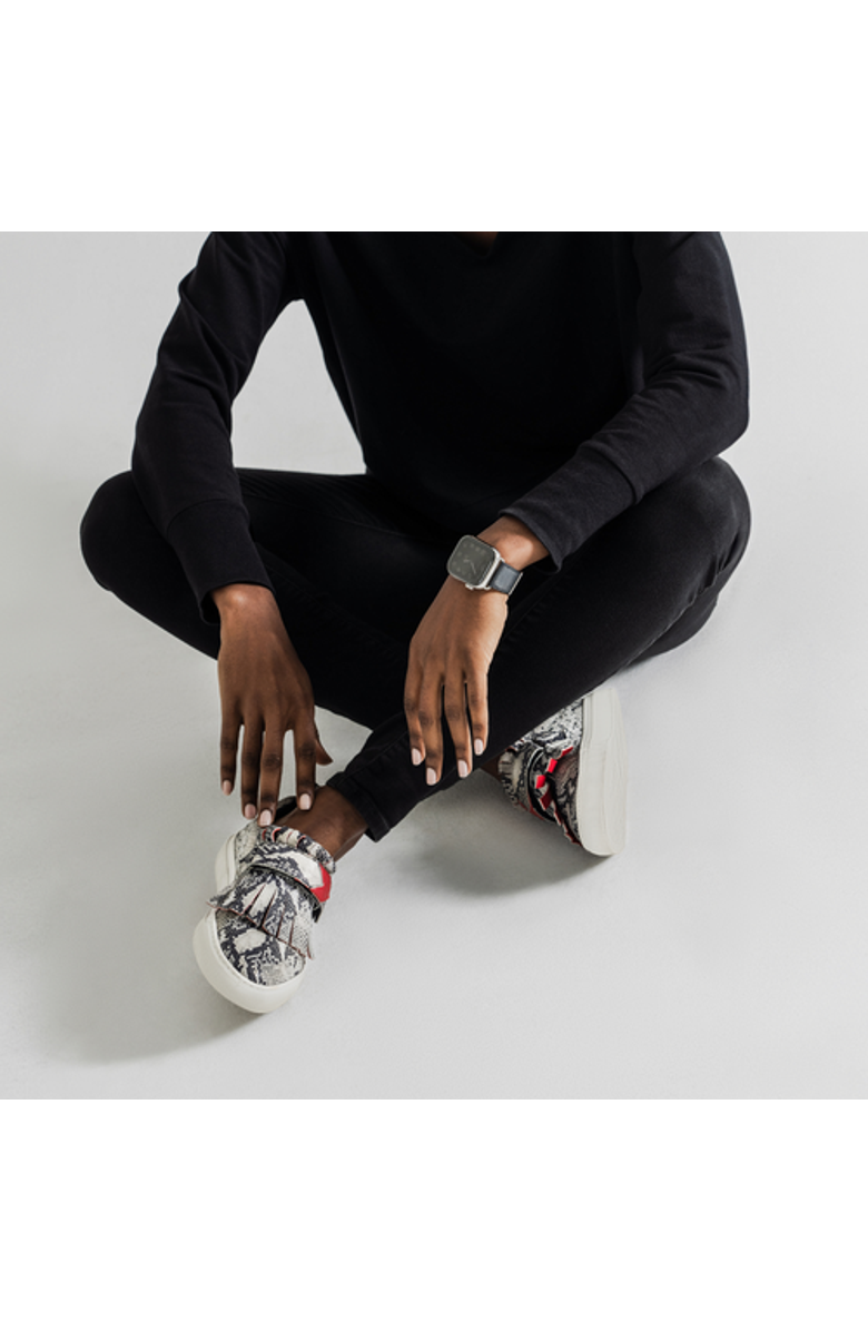 Tiannia Barnes Serena Sneakers, Alternate, color, Snakeskin