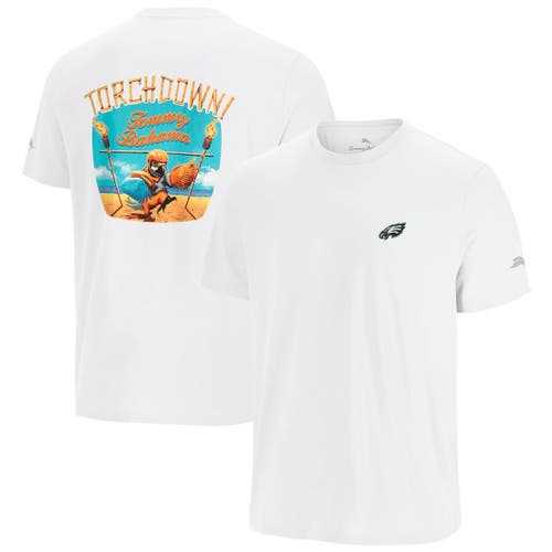 Tommy Bahama White Philadelphia Eagles Sport Torchdown Graphic T-shirt