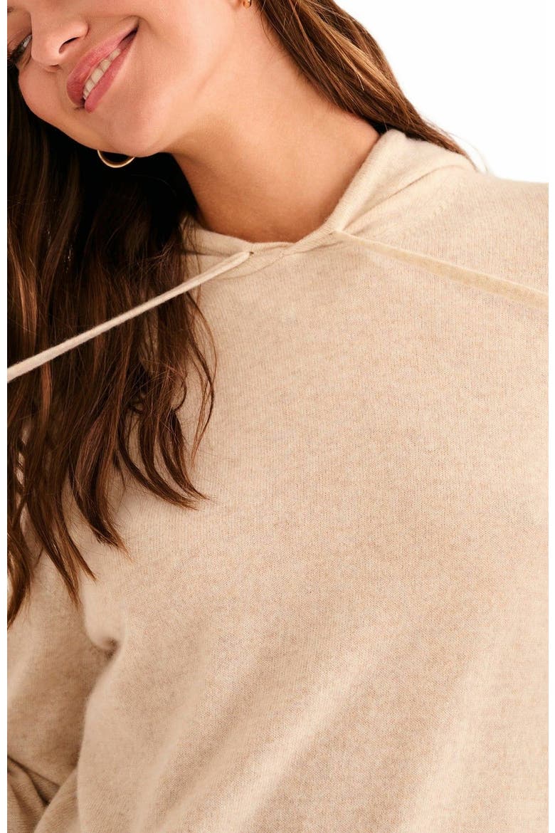 Off-Duty Cashmere Hoodie, Alternate, color, Oatmeal