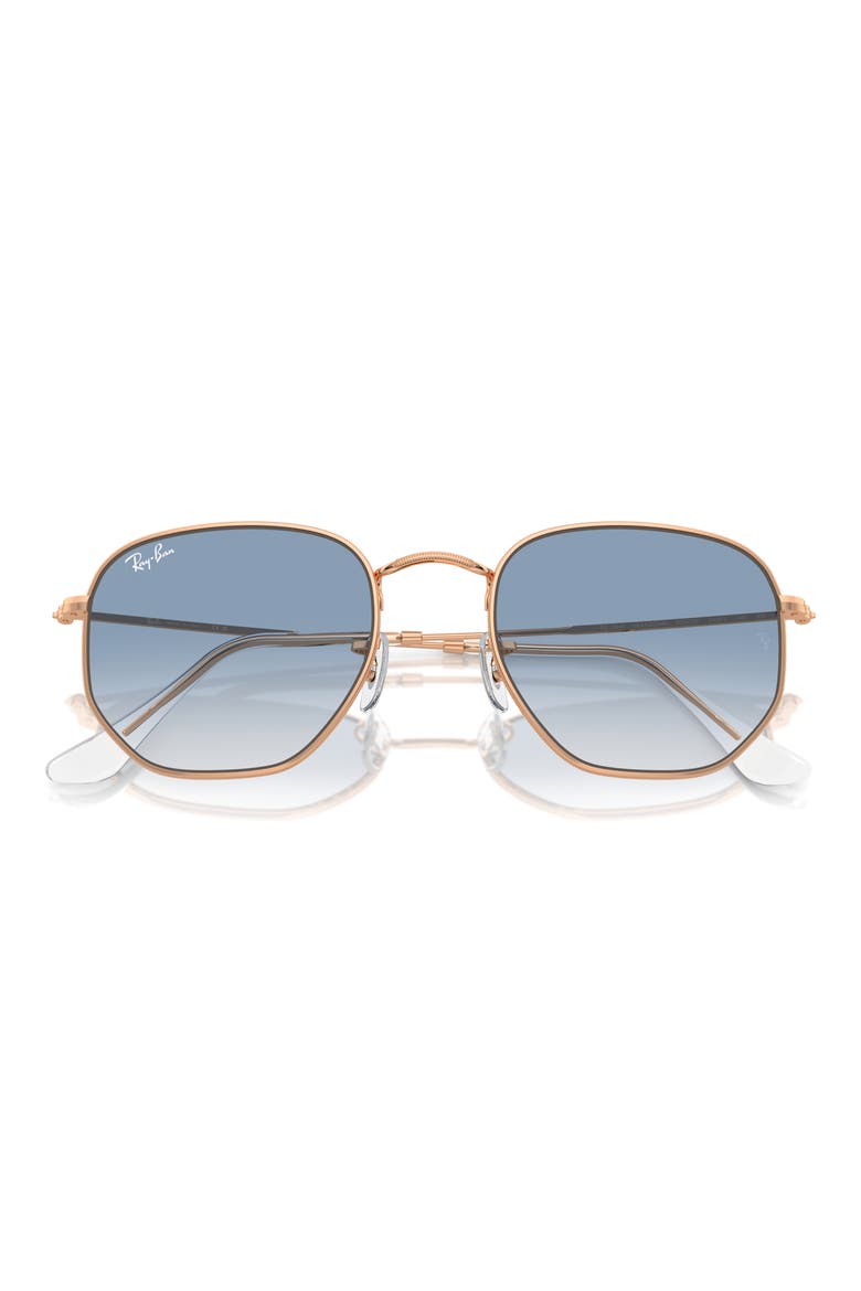 51mm Gradient Aviator Sunglasses, Alternate, color, BLUE GRADIENT