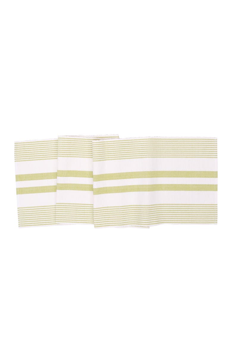 C&F Home Classic Stripe Woven Table Runner, Main, color, Green