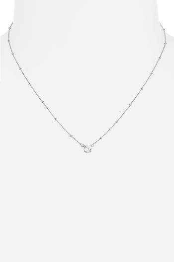 Nordstrom Demi Fine Solitaire Cubic Zirconia Necklace Nordstrom
