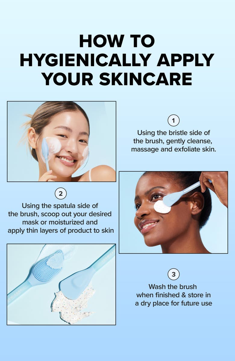 I DEW CARE 2-in-1 Silicone Mask Brush, Alternate, color, Blue