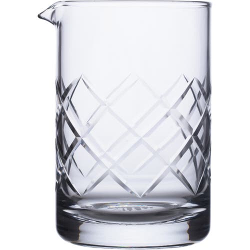 A Bar Above Cocktail Mixing Glass, Diamond Style In Glass