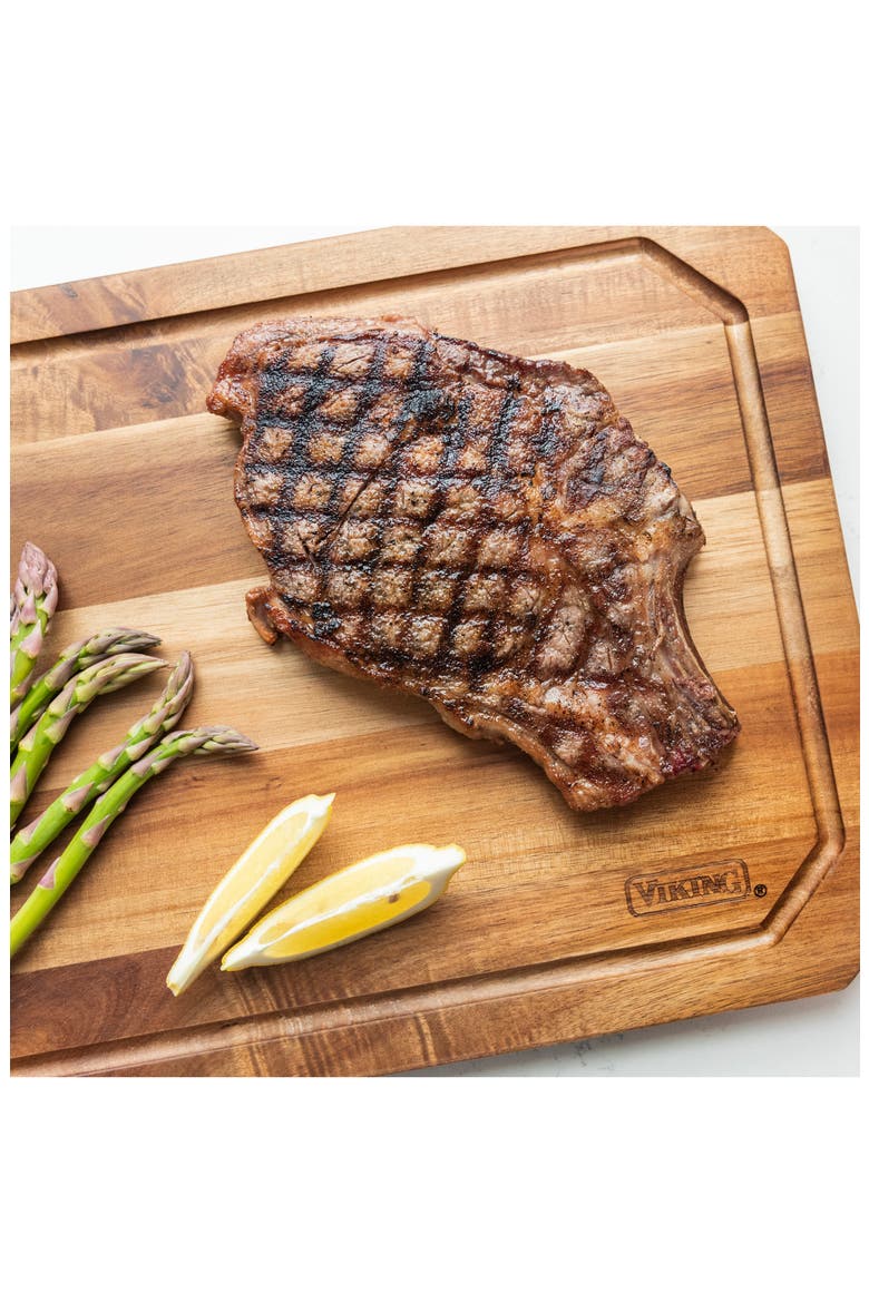 Acacia Wood Carving Board with Juice Groove, Alternate, color, NO COLOR