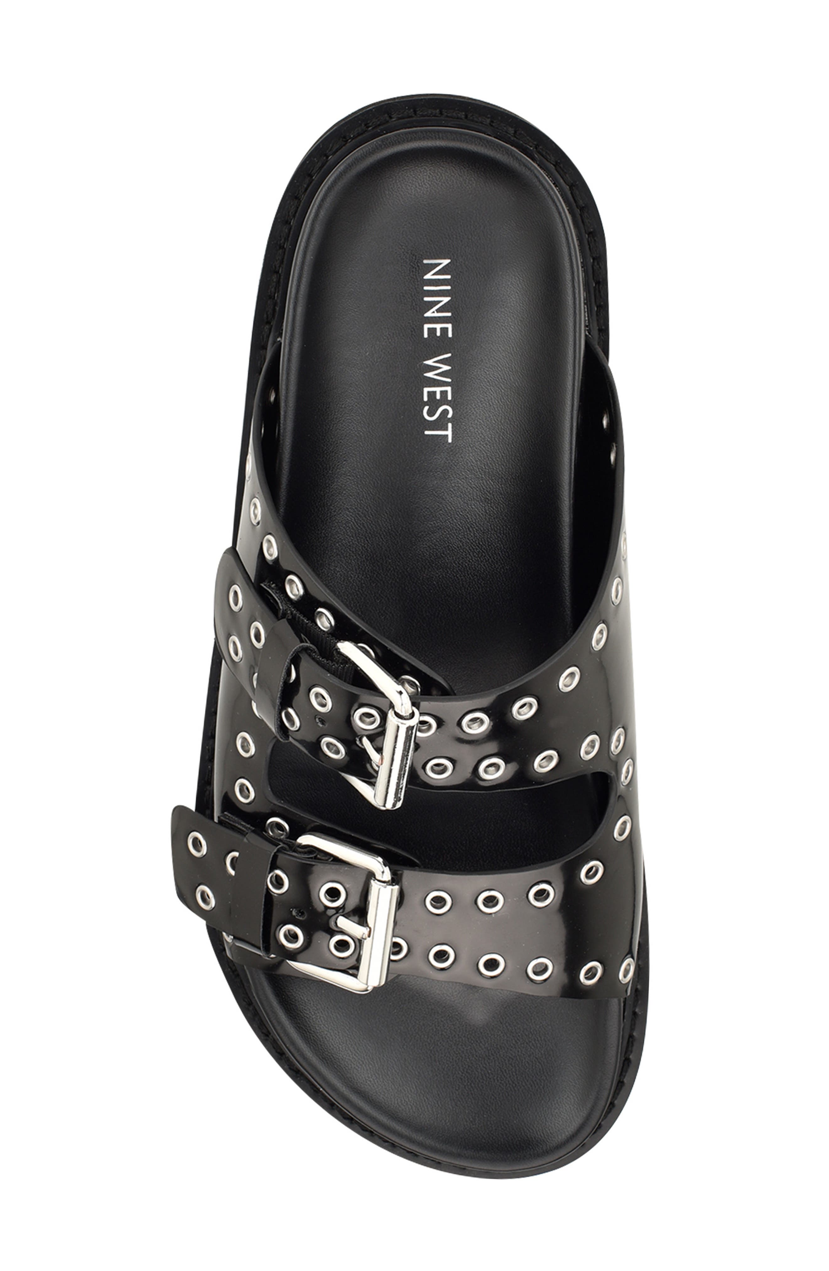 Nine West Eleny Platform Slide Sandal, Alternate, color, 