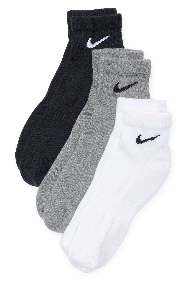 3-Pack Everyday Cushion Ankle Socks, Main, color, MULTI-COLOR