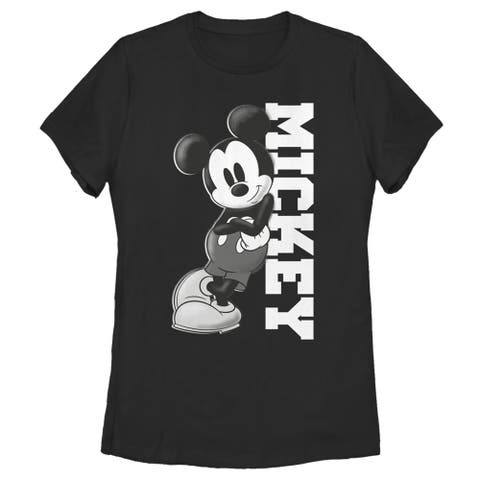 Women's Mickey & Friends Retro Leaning  Graphic T-Shirt