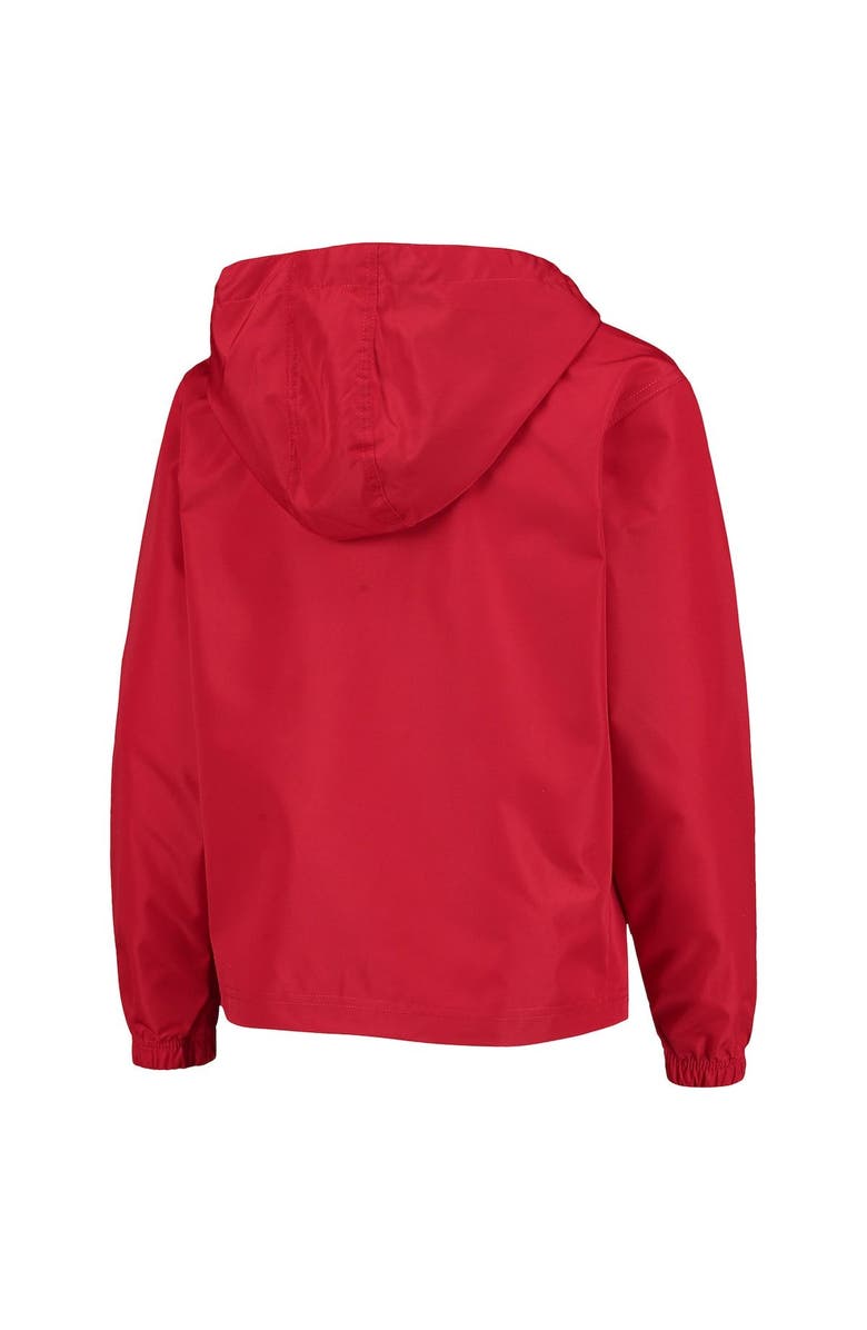 Champion Youth Champion Scarlet Ohio State Buckeyes Pack & Go Quarter-Zip Windbreaker Jacket, Alternate, color, 