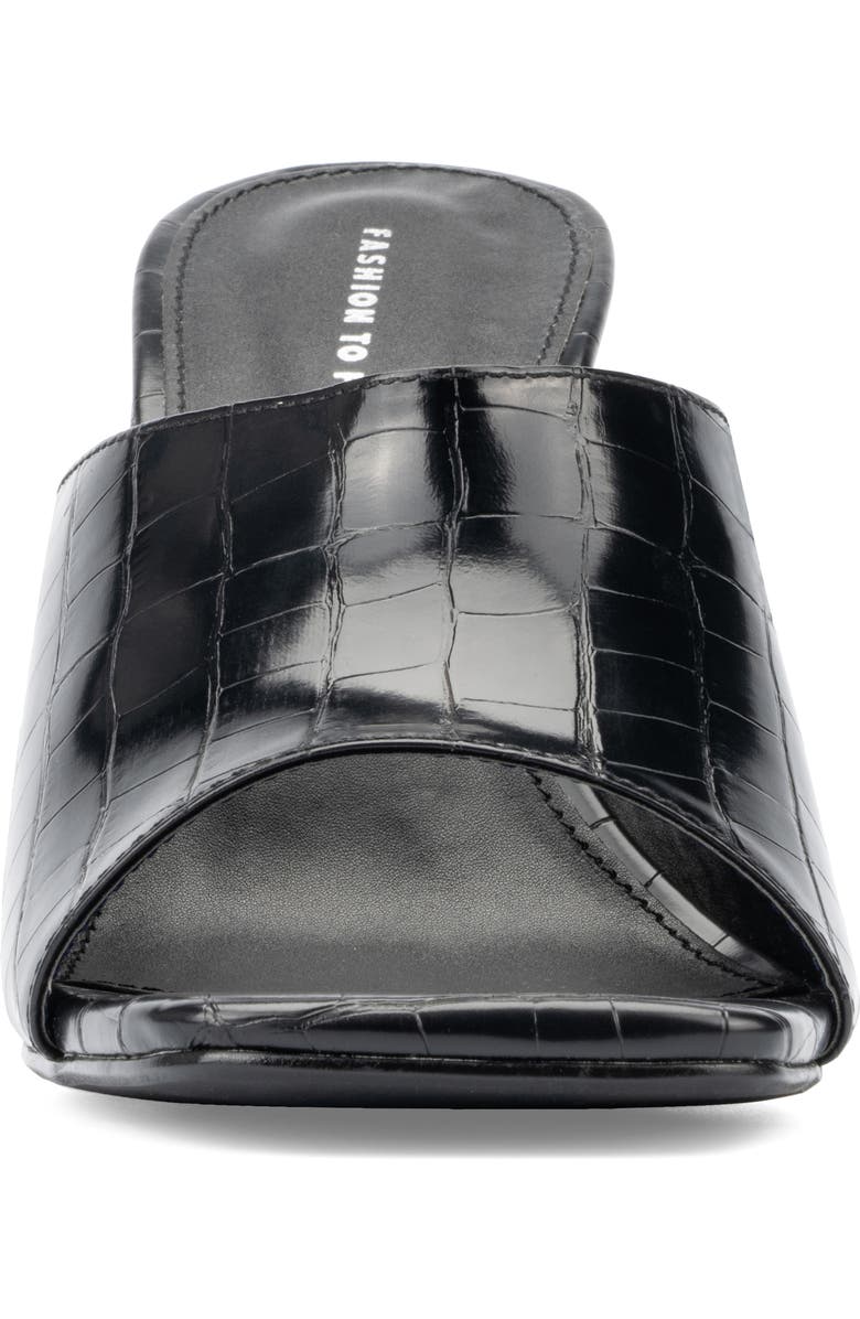 Fashion to Figure Raina Croc Embossed Wedge Sandal - Wide Width, Alternate, color,