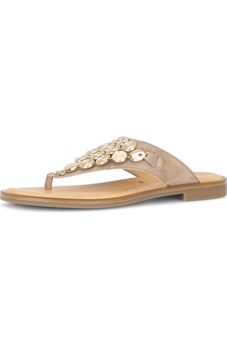 Gabor Studded Sandal, Main, color, Sand
