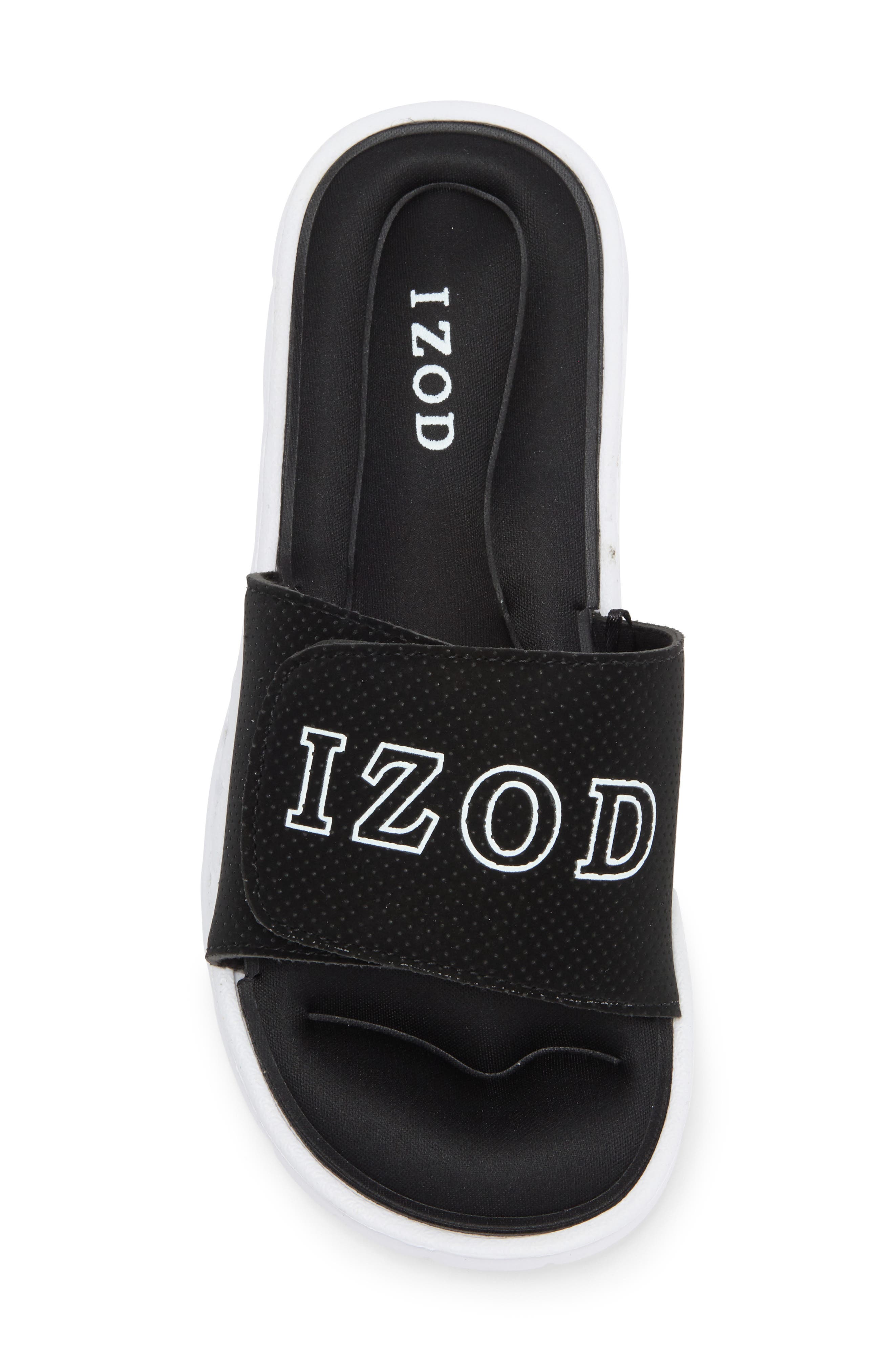 IZOD Adjustable Sport Slide Sandal, Alternate, color, 