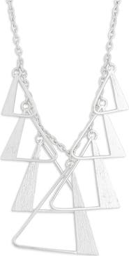Karine Sultan Geometric Triangle Necklace