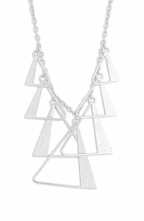Karine Sultan Geometric Triangle Necklace