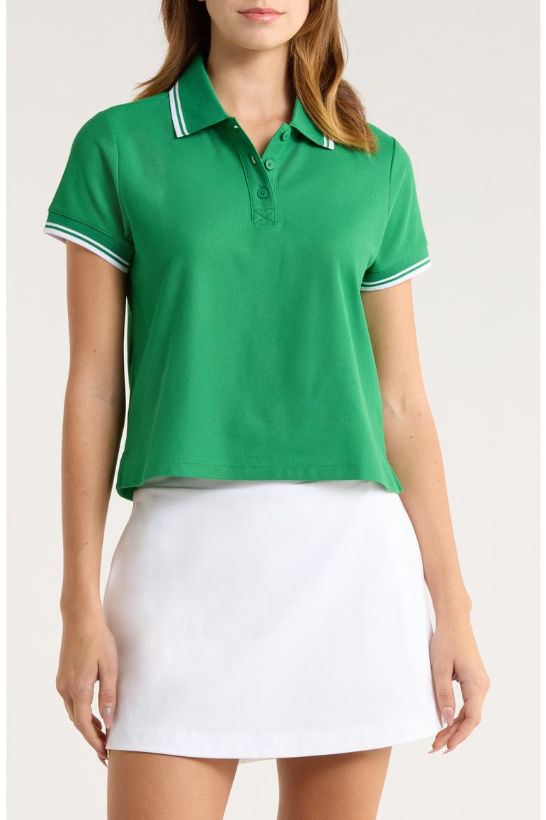 Country Club Polo Top, Main, color, HOME COURT GREEN