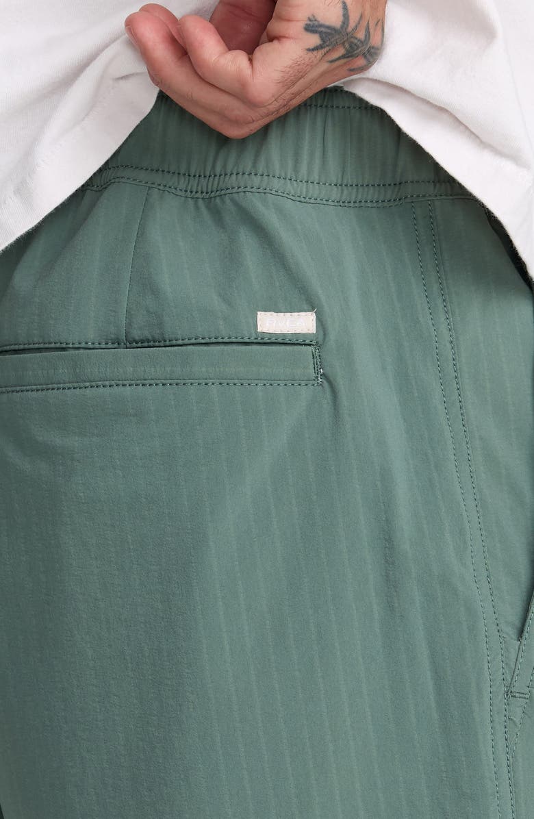 RVCA Vacancy Ghost Stripe Shorts, Alternate, color, Jade