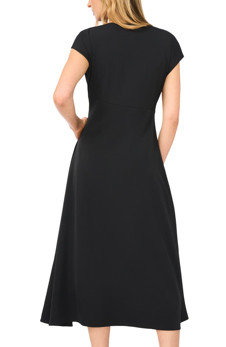 Halogen<sup>®</sup> Cowl Neck Midi Dress, Alternate, color, Rich Black