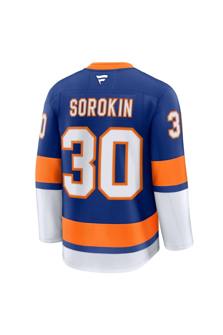 Men's Fanatics Ilya Sorokin Royal New York Islanders Home Premium Jersey, Alternate, color, Royal