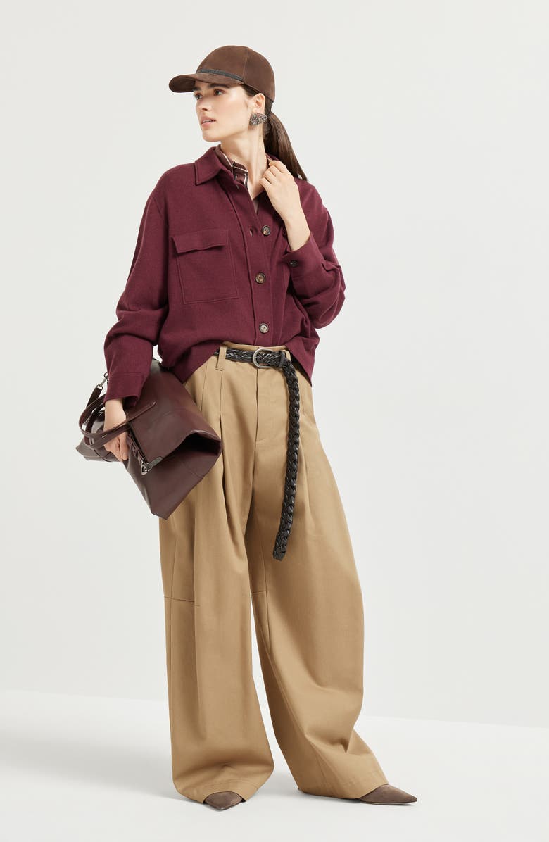 Brunello Cucinelli Knit shirt, Alternate, color, Amaranth