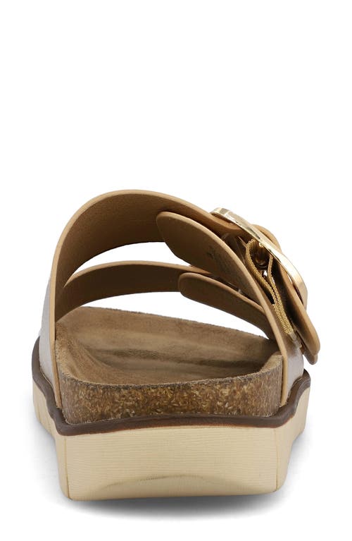 Mia Amore Mylaa Slide Sandal In Gold