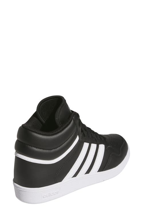Adidas Originals Adidas Hoops 4.0 Mid Sportswear Basketball Sneaker In Black/white/black