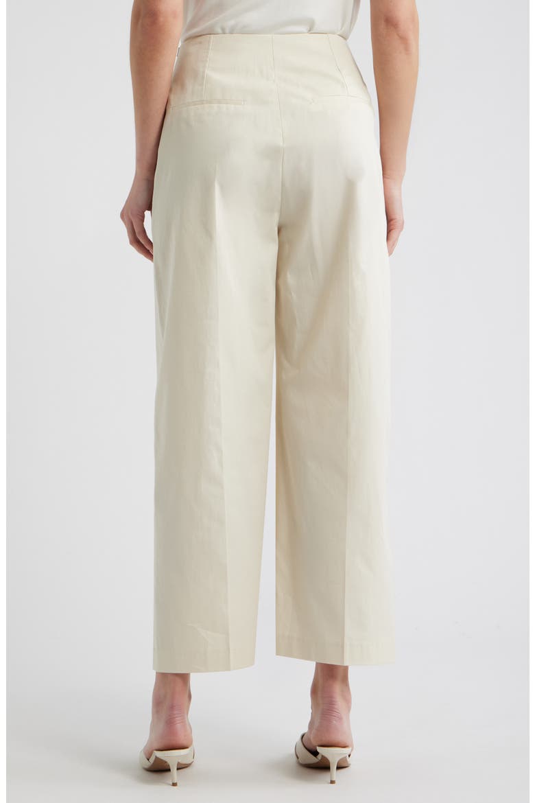 Tulotta Pleated High Waist Wide Leg Pants, Alternate, color, LIGHT PUMICE