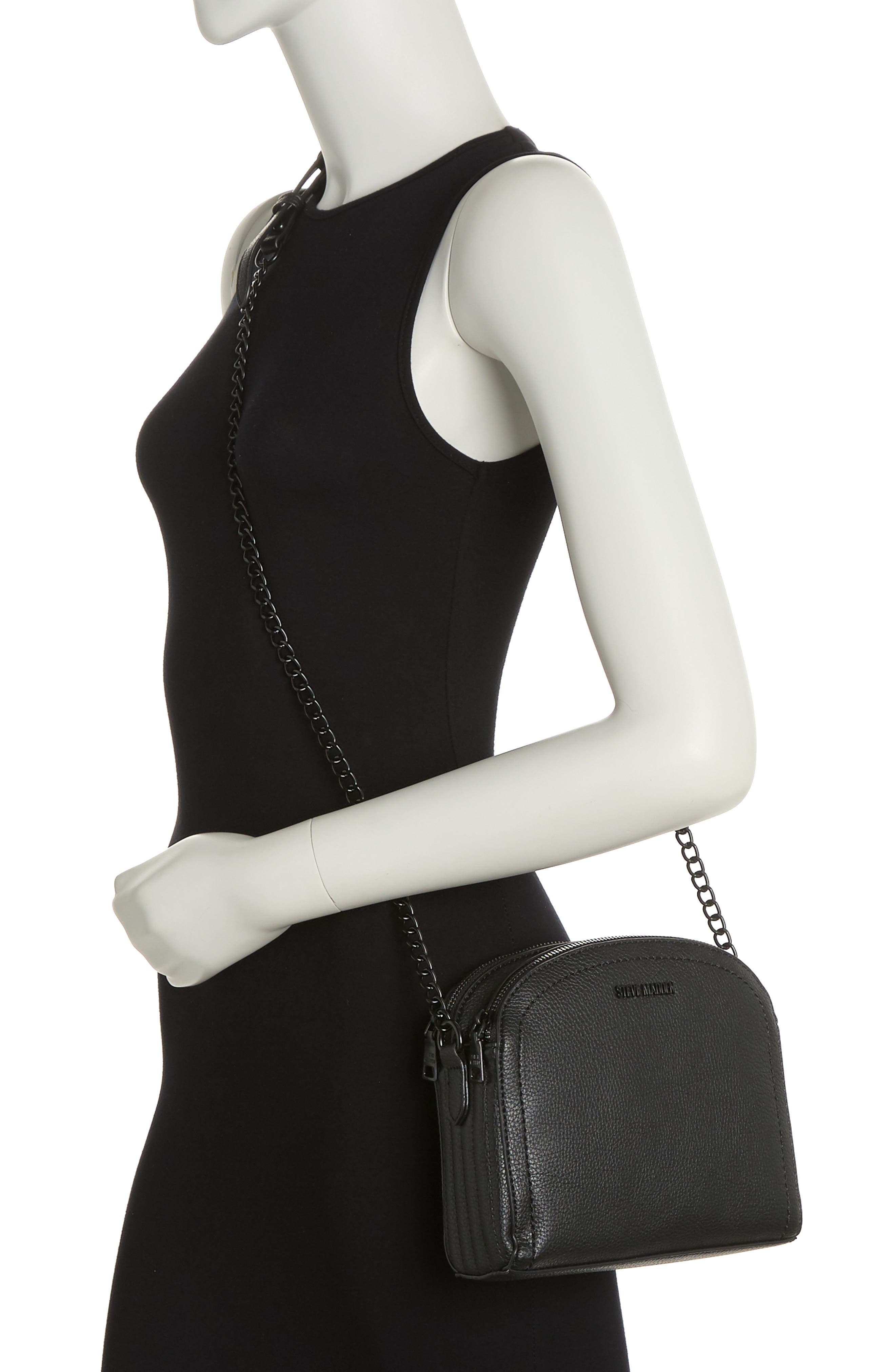 Steve Madden Dome Top Zip Crossbody Bag, Alternate, color, 