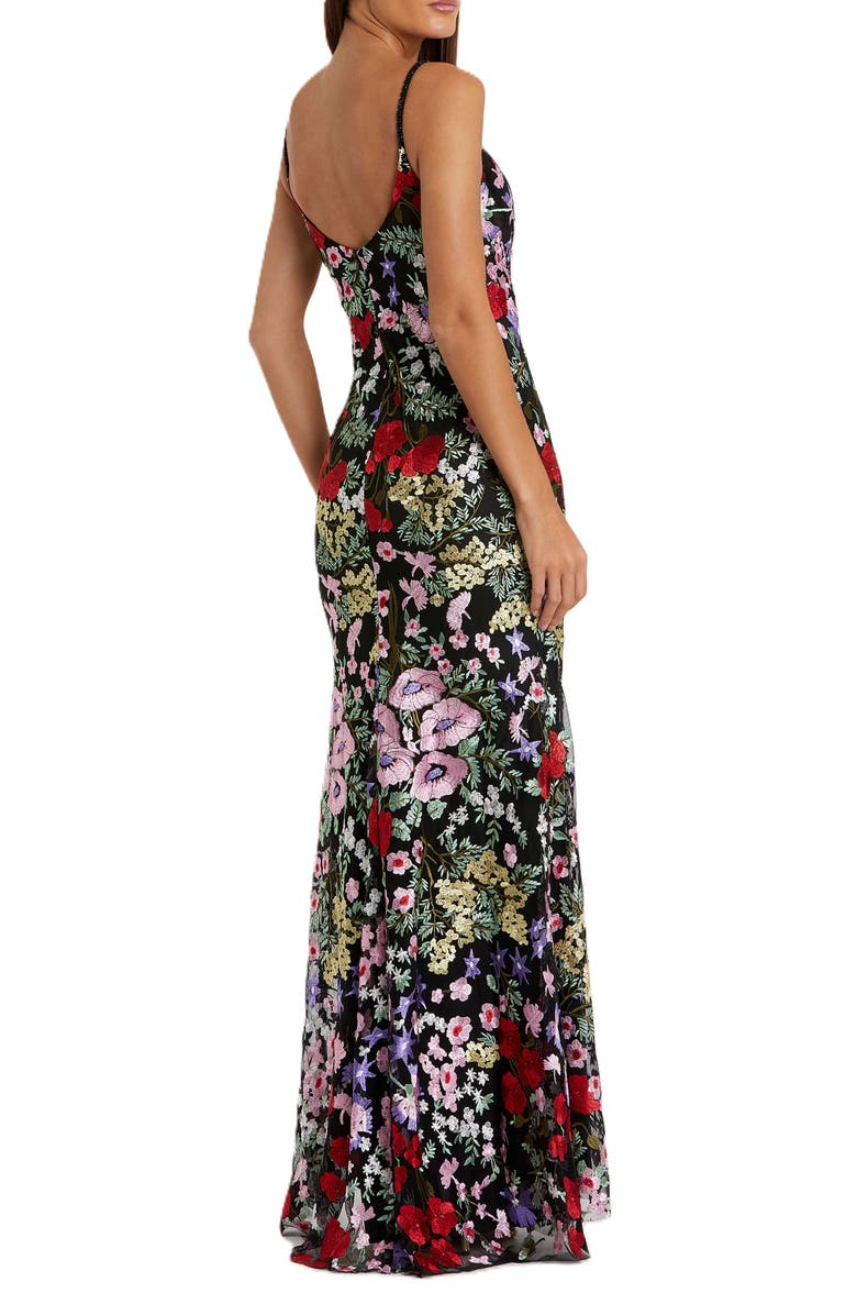 Mac Duggal Floral Lace Gown, Alternate, color, 