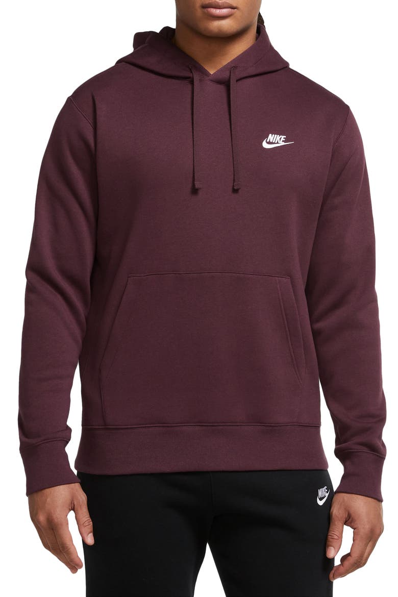 Sportswear Club Hoodie, Main, color, 681 NGTMRN/WHITE