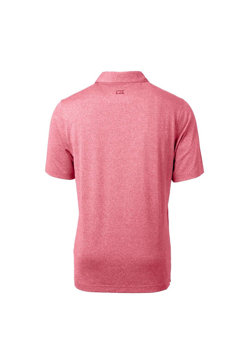 Men's Cutter & Buck Heathered Scarlet Ohio State Buckeyes Forge Stretch Polo, Alternate, color, Heather Red