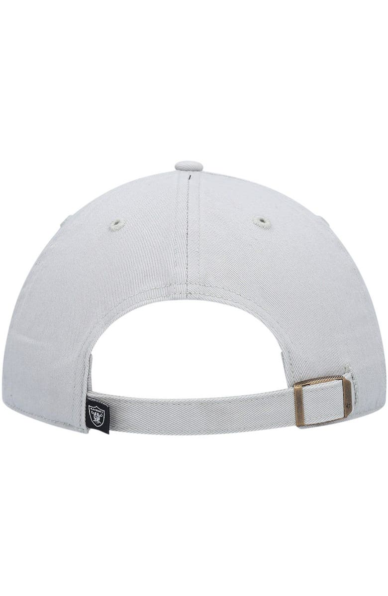 '47 Men's '47 Gray Las Vegas Raiders Secondary Clean Up Adjustable Hat, Alternate, color, Gray