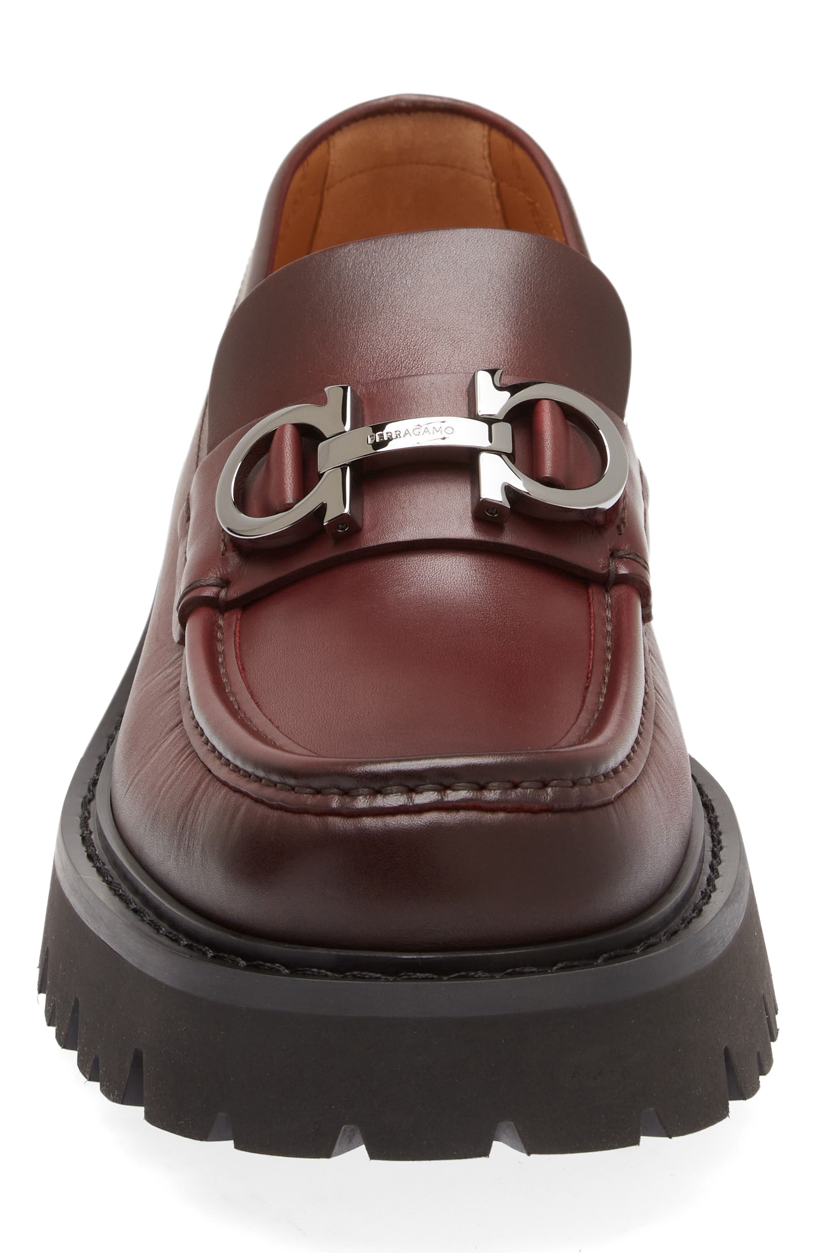 FERRAGAMO Florian Lug Sole Loafer, Alternate, color, 