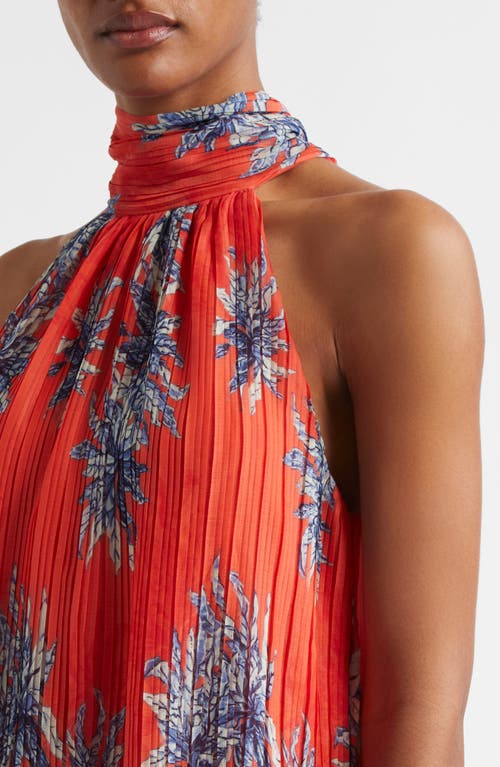RAMY BROOK RAMY BROOK RACQUEL PRINT TIE BACK SLEEVELESS TOP
