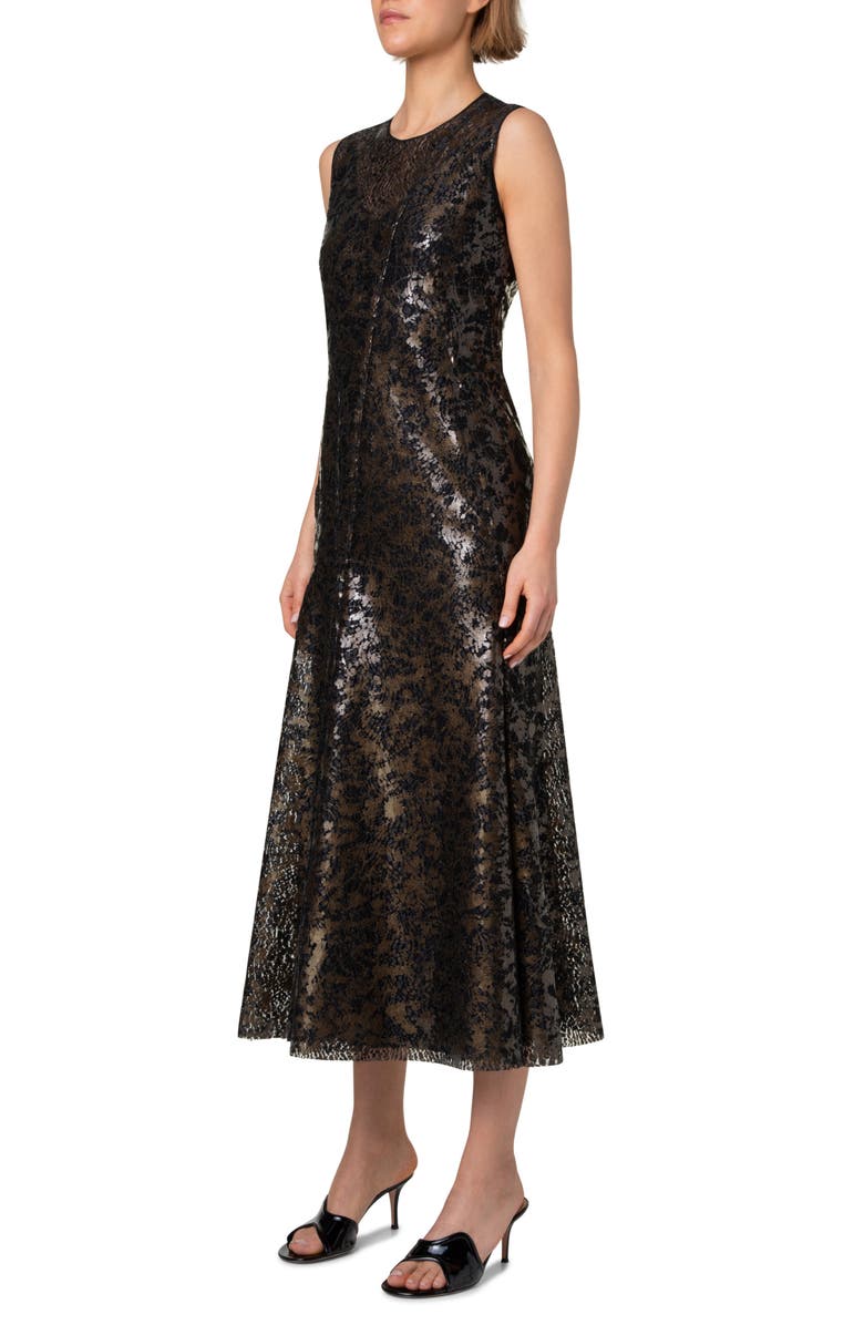 Akris Sequin Midi Cocktail Dress, Alternate, color, 