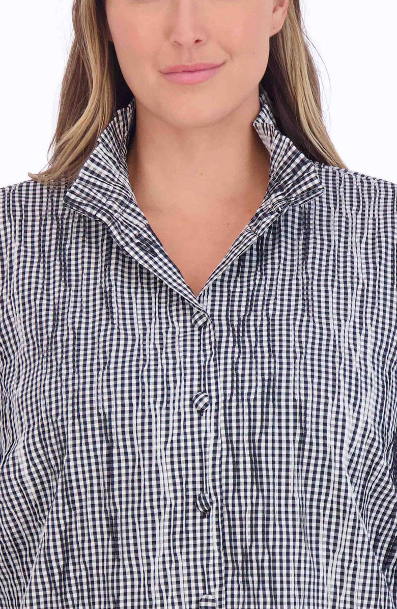 Foxcroft Carolina Gingham Button-Up Top, Alternate, color,