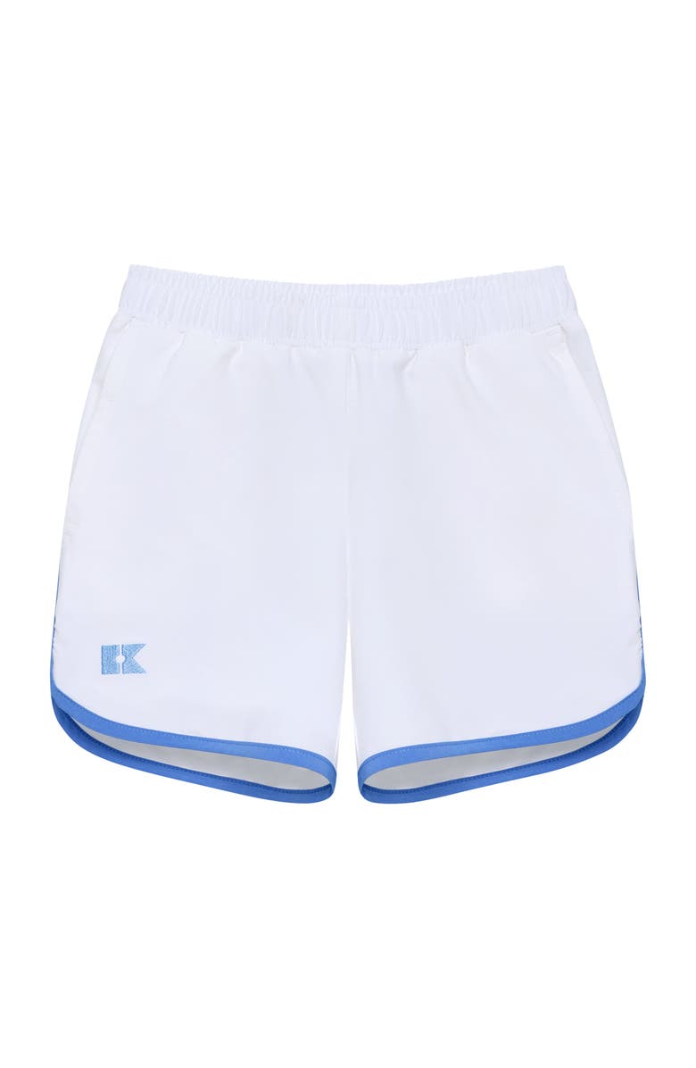 Courtside Kids Boys Retro Super Short, Main, color, White / Blue