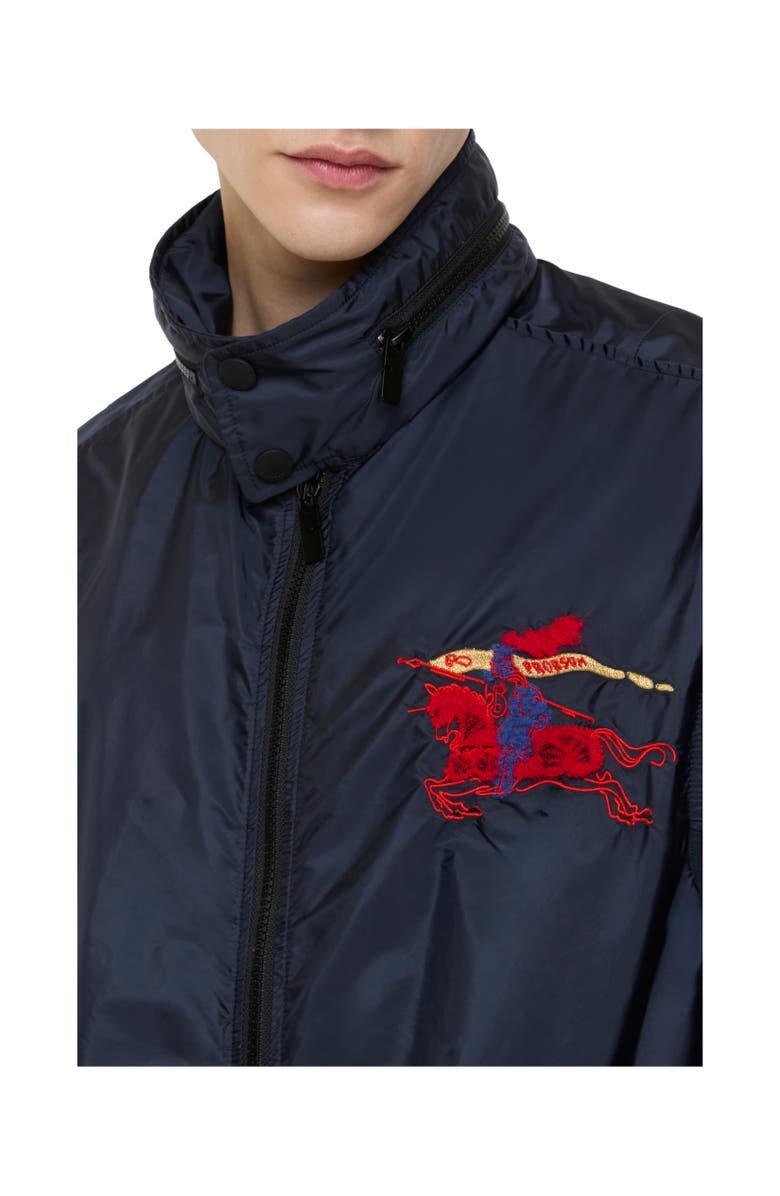 Burberry Knight Nylon Jacket, Alternate, color, Navy