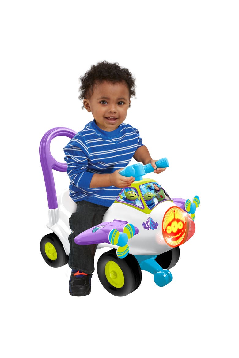 Animated Lights Activity Plane Buzz Lightyear Disney Ride-On Vehicle, Alternate, color, Multicolored