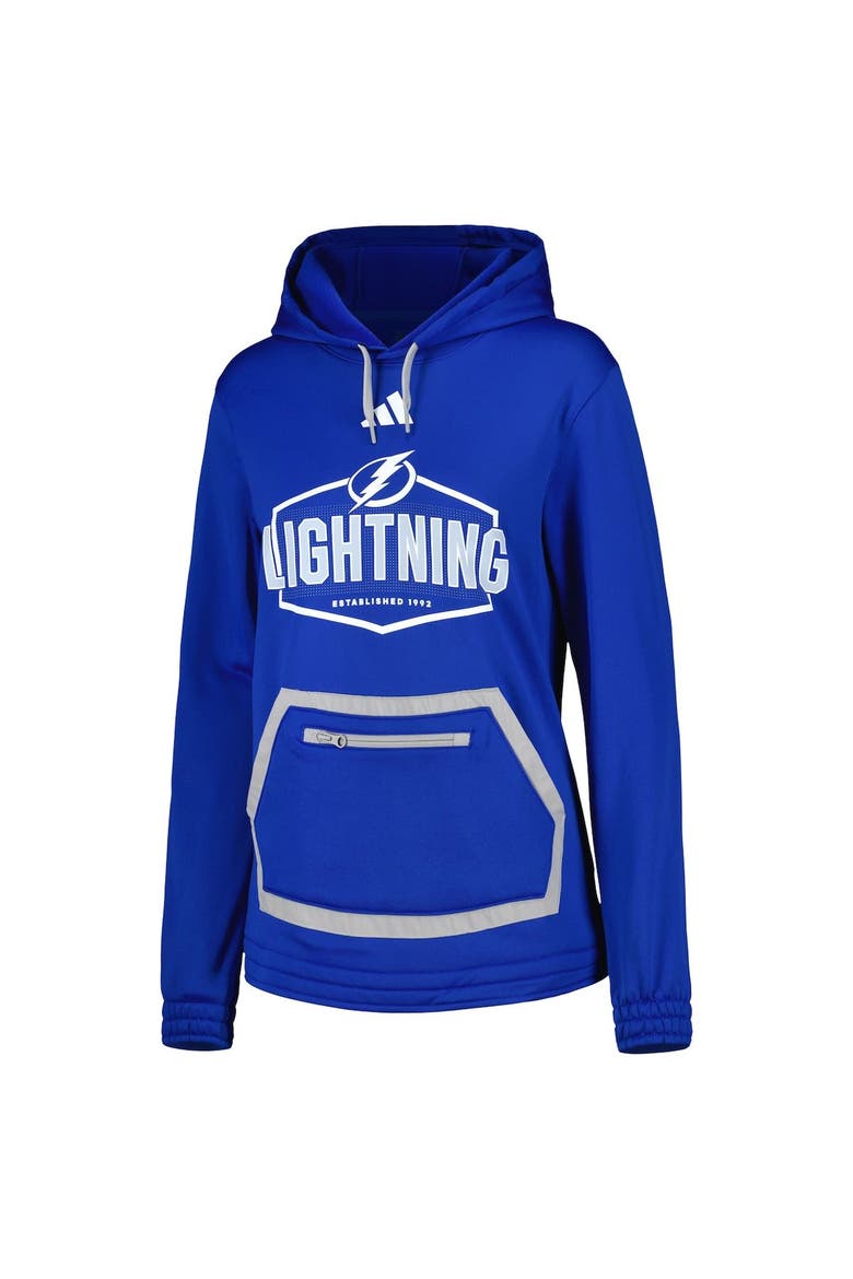 Women's adidas Blue Tampa Bay Lightning Team Pullover Hoodie, Alternate, color, Blue