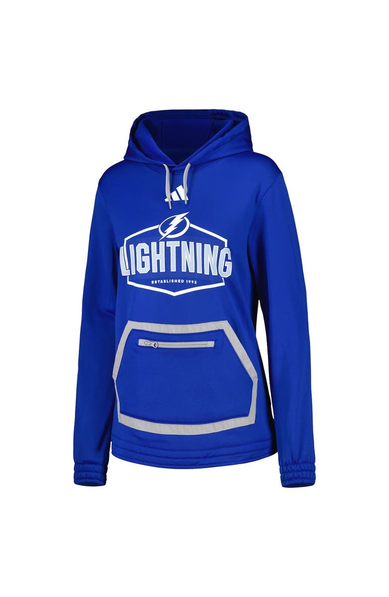 adidas Women's adidas Blue Tampa Bay Lightning Team Pullover Hoodie, Alternate, color, Blue