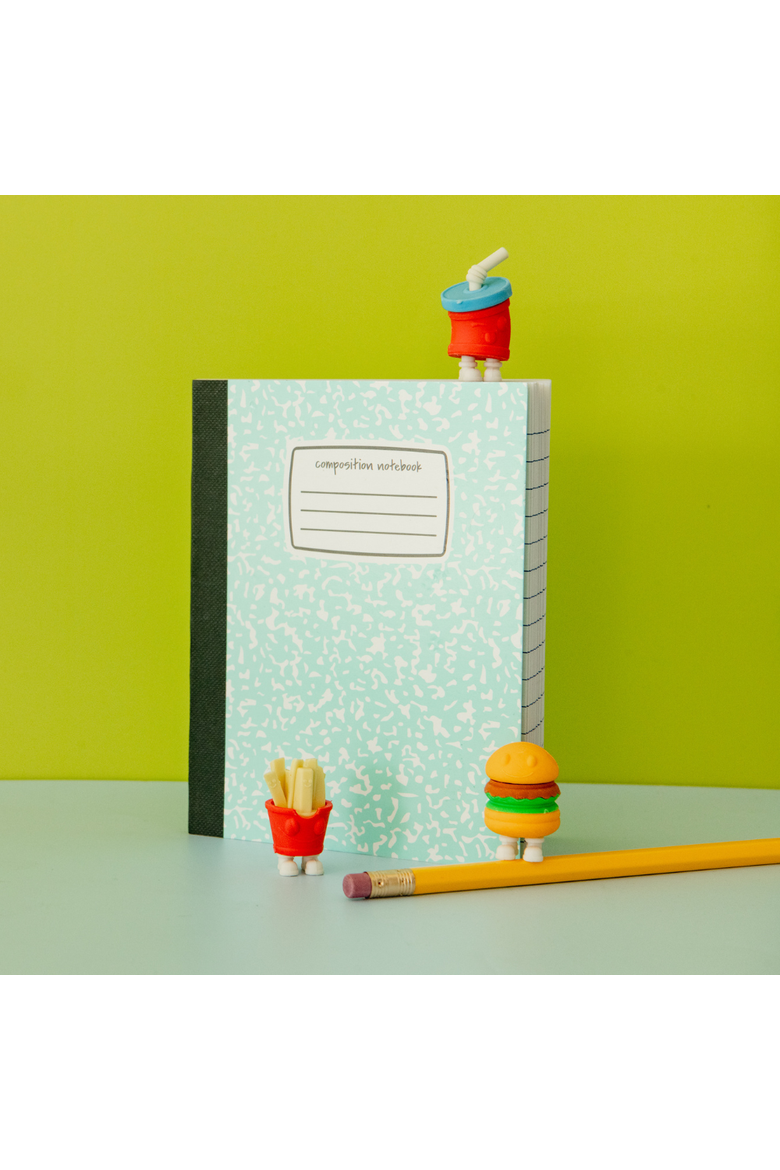 Back to School Fast Food Combo Eraser Set, Alternate, color, Assorted Pre-Pack