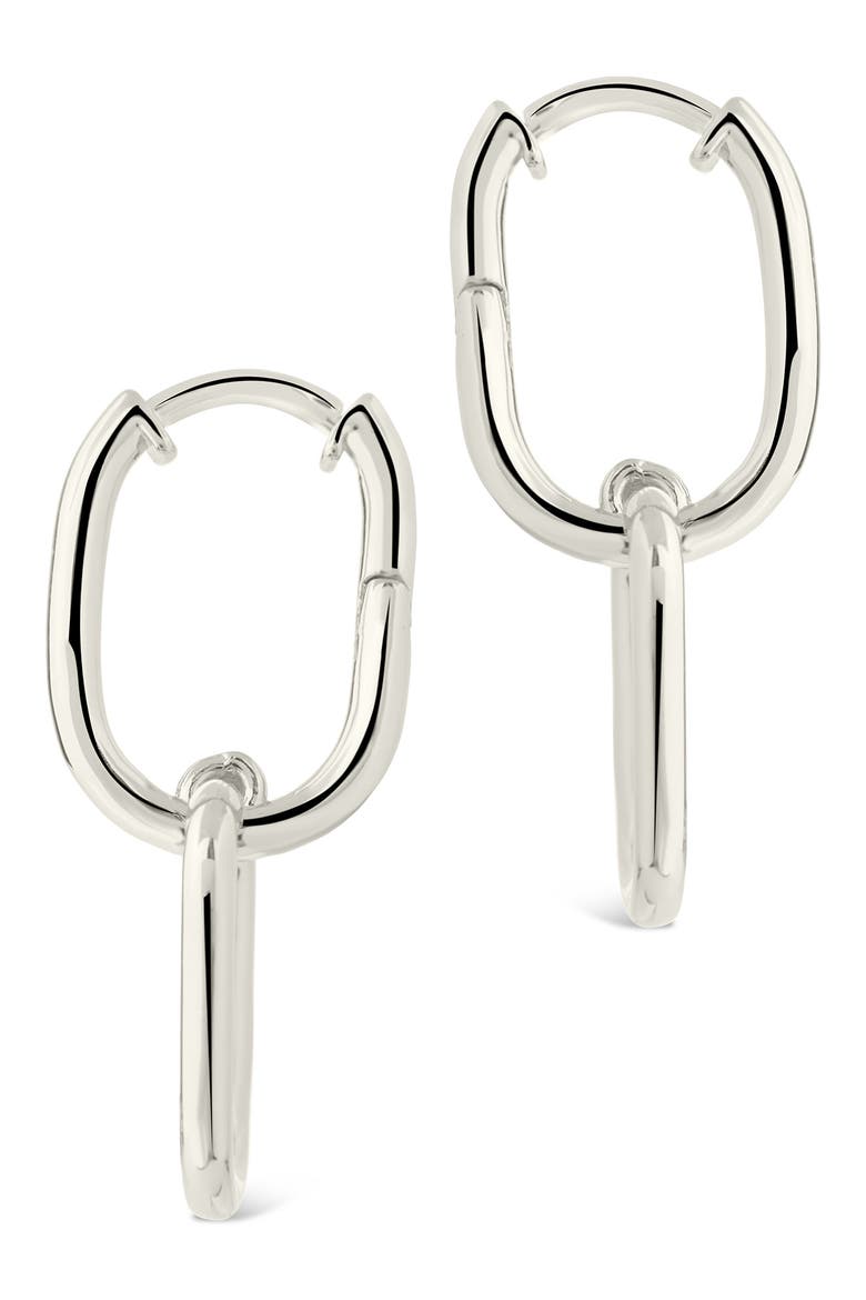 Talani Link Drop Earrings, Alternate, color, SILVER