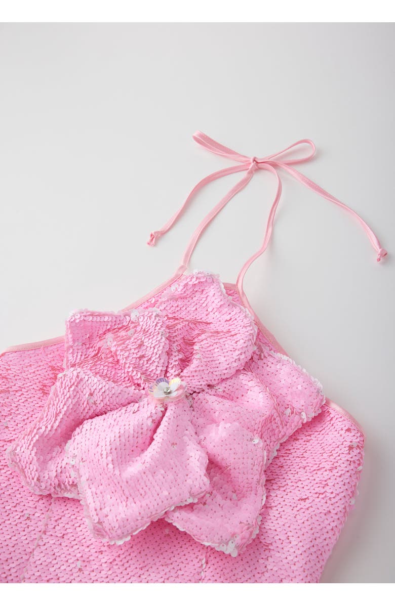 Marlo Kids Valery Sequin Mini Dress, Alternate, color, Pink