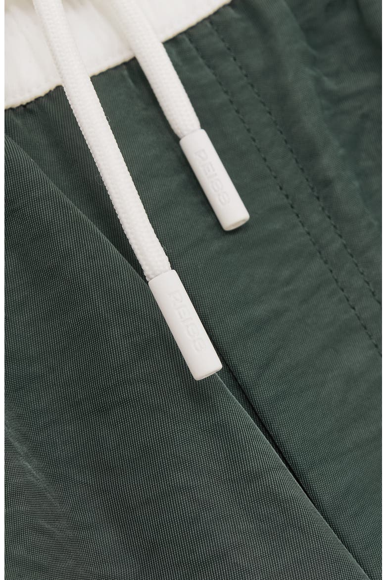 Cano Swim Trunks, Alternate, color, DARK GREEN/ WHIT