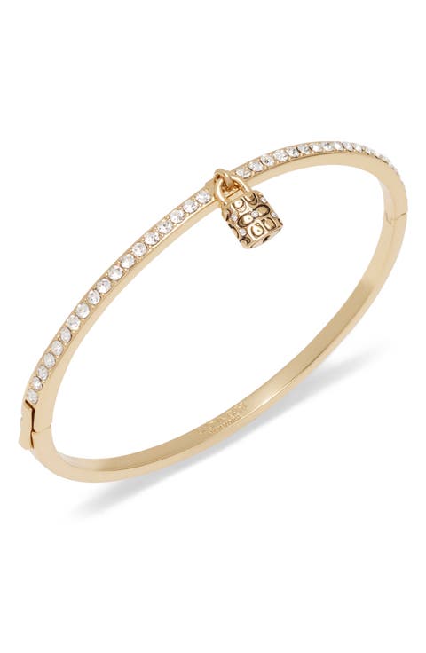 Padlock Tennis Hinge Bangle