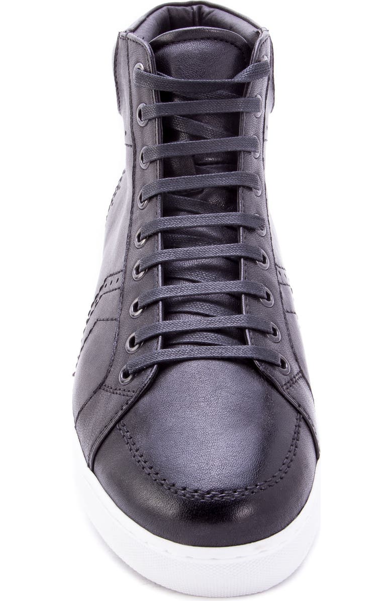 Zanzara Uglow Perforated High Top Leather Sneaker, Alternate, color,