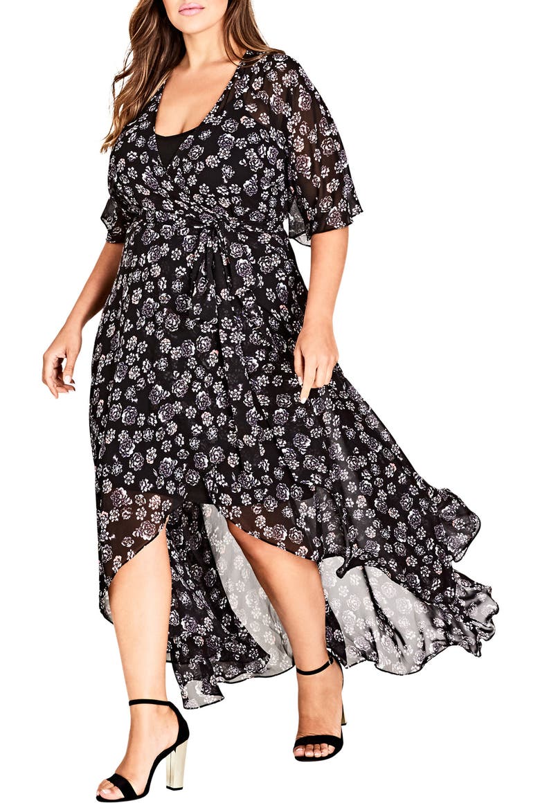 Mini Flower Maxi Dress, Main, color, MINI FLOWER POWER