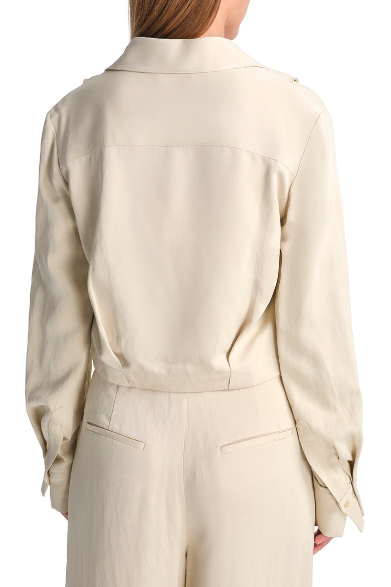 GTGOAN Surplice Shirt, Alternate, color, FRENCH BUTTER